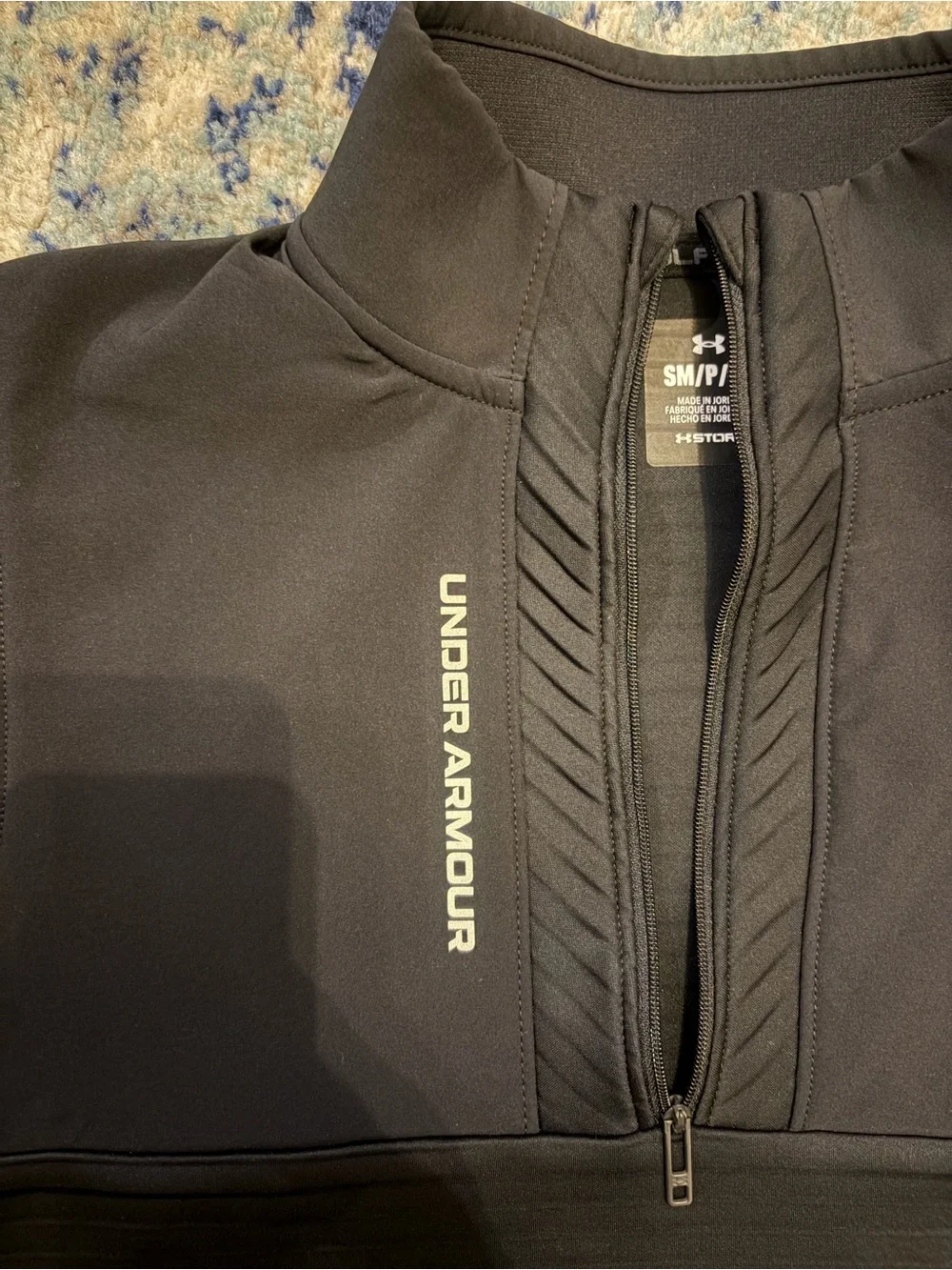 Under Armour GOLF Storm Daytona Black Quarter Zip Vest Men's Size Small